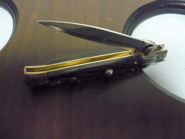 Frank Beltrame ,italian stiletto pugnale- 23 cm ,corno di bufalo, lama dagger, modello FB 23/58D -1