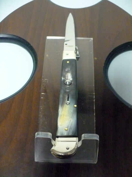 Famiglia Spadon - stiletto  falcon /28 - bufalo brasiliano - lama a swedge vecchio stile - 1