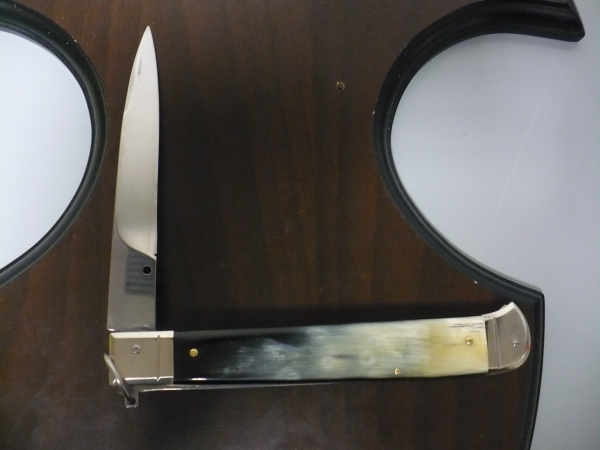 Famiglia Spadon - stiletto  falcon /28 - bufalo brasiliano - lama a swedge vecchio stile - 1