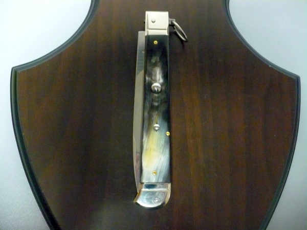 Famiglia Spadon - stiletto  falcon /28 - bufalo brasiliano - lama a swedge vecchio stile - 1