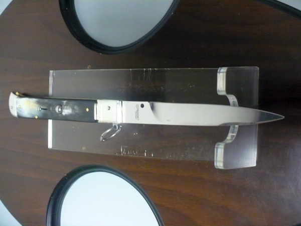 Famiglia Spadon - stiletto  falcon /28 - bufalo brasiliano - lama a swedge vecchio stile - 1