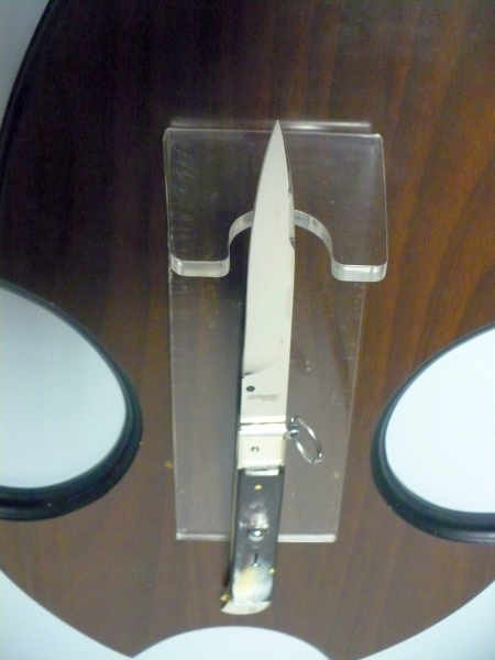 Famiglia Spadon - stiletto  falcon /28 - bufalo brasiliano - lama a swedge vecchio stile - 1