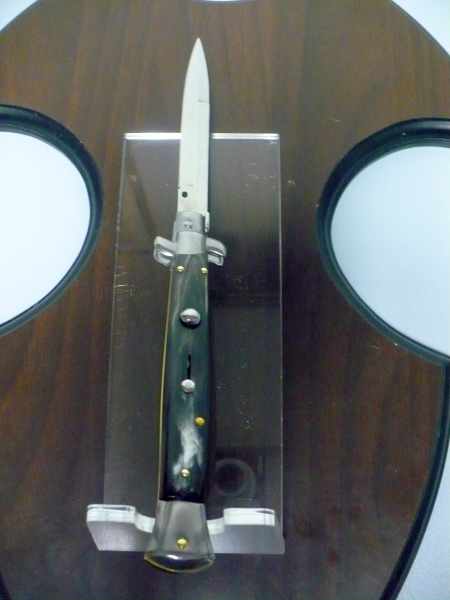 Italian stiletto - pugnale Frank Beltrame - 28 cm -corno di bufalo brasiliano , lama baionetta-  FB 28/09B -1