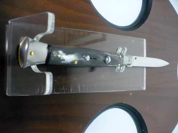 Italian stiletto - pugnale Frank Beltrame - 28 cm -corno di bufalo brasiliano , lama baionetta-  FB 28/09B -1