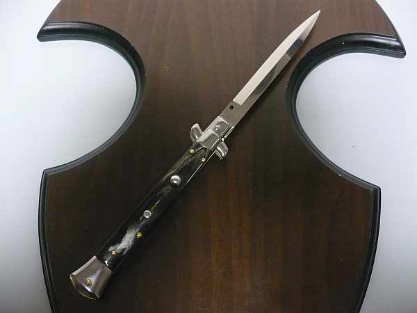 Italian stiletto - pugnale Frank Beltrame - 28 cm -corno di bufalo brasiliano , lama baionetta-  FB 28/09B -1