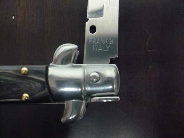 Italian stiletto - pugnale Frank Beltrame - 28 cm -corno di bufalo brasiliano , lama baionetta-  FB 28/09B -1