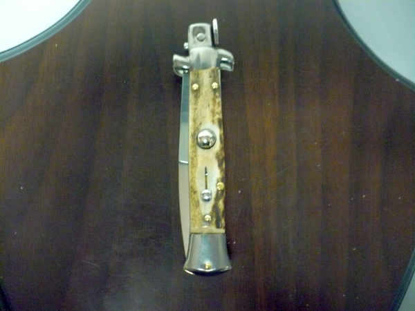 Frank Beltrame -  italian stiletto 20cm, corno di cervo -lama baionetta - 20FB/63B - 1