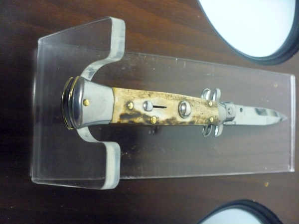 Frank Beltrame -  italian stiletto 20cm, corno di cervo -lama baionetta - 20FB/63B - 1