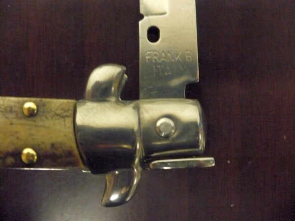 Frank Beltrame -  italian stiletto 20cm, corno di cervo -lama baionetta - 20FB/63B - 1