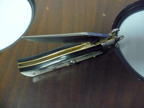 Famiglia Spadon - stiletto  calibro /20 - bufalo brasiliano - taglio classico clip point - 1