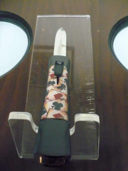 Italian stiletto frontale  coltellerie artigianali Maniago - 20 cm - ergonomica ,4 assi, lama dagger - 1