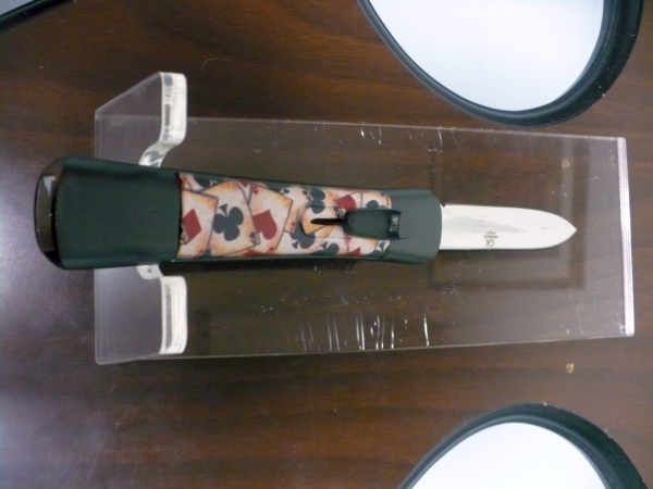 Italian stiletto frontale  coltellerie artigianali Maniago - 20 cm - ergonomica ,4 assi, lama dagger - 1