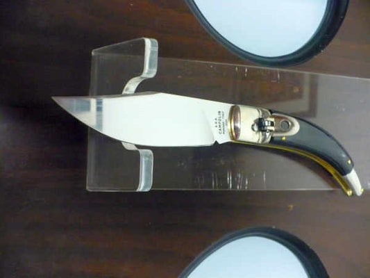 Campolin, coltello a scatto , diana leverlock -21,50 cm- corno di  bufalo brasiliano, switchblade - brazilian buffalo -1