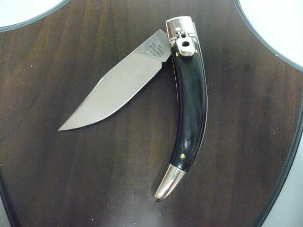 Campolin, coltello a scatto , diana leverlock -21,50 cm- corno di  bufalo brasiliano, switchblade - brazilian buffalo -1