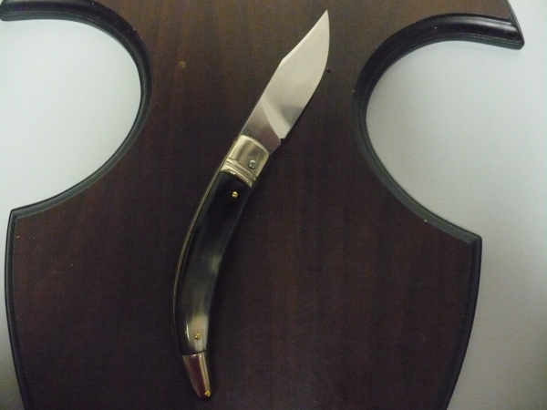 Campolin, coltello a scatto , diana leverlock -21,50 cm- corno di  bufalo brasiliano, switchblade - brazilian buffalo -1