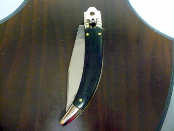 Campolin, coltello a scatto , diana leverlock -21,50 cm-legno di ebano, switchblade, ebony wood - 1