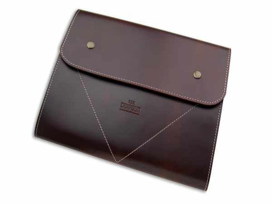 A.G.A. Campolin , borsa portacoltelli media-medium knife bag, pelle marrone - 14 tasche,brown leather - 14 pockets