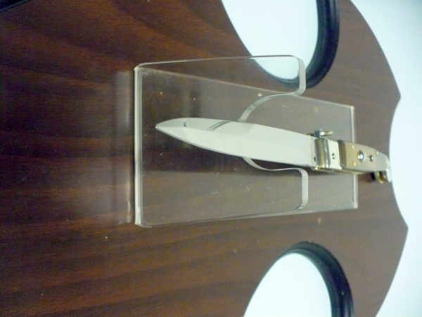 Siciliano A.G.A. Campolin sicilian fighting - italian stiletto 30 cm - buffalo chiaro horn - 1