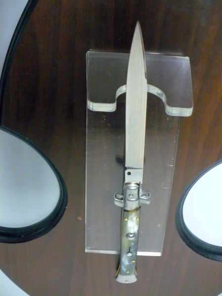 Italian stiletto - pugnale Frank Beltrame - 28 cm -corno di bufalo brasiliano , lama swedge-  FB 28/09B -3