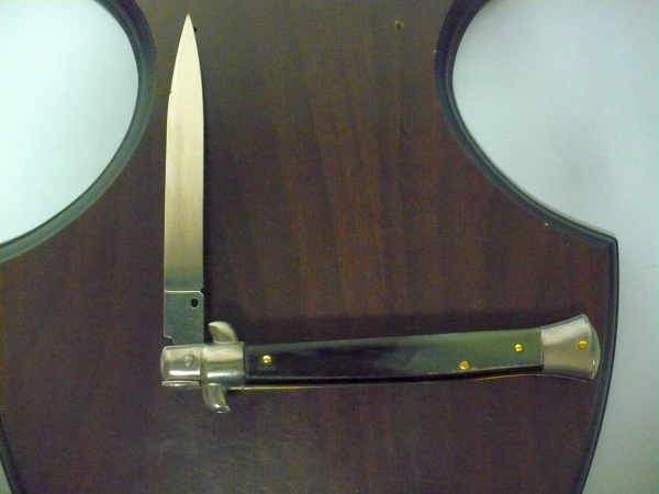 Italian stiletto - pugnale Frank Beltrame - 28 cm -corno di bufalo brasiliano , lama swedge-  FB 28/09B -3