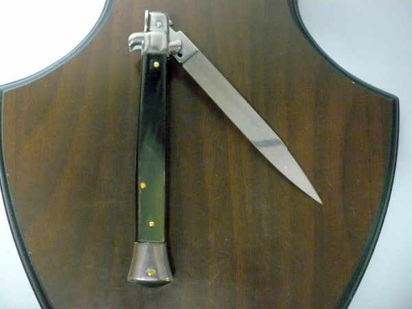 Italian stiletto - pugnale Frank Beltrame - 28 cm -corno di bufalo brasiliano , lama swedge-  FB 28/09B -3