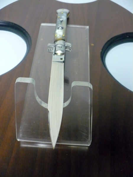 Italian stiletto - pugnale Frank Beltrame - 28 cm -corno di bufalo brasiliano , lama swedge-  FB 28/09B -3