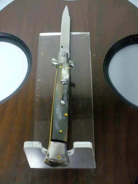 Italian stiletto - pugnale Frank Beltrame - 28 cm -corno di bufalo brasiliano , lama swedge-  FB 28/09B -3