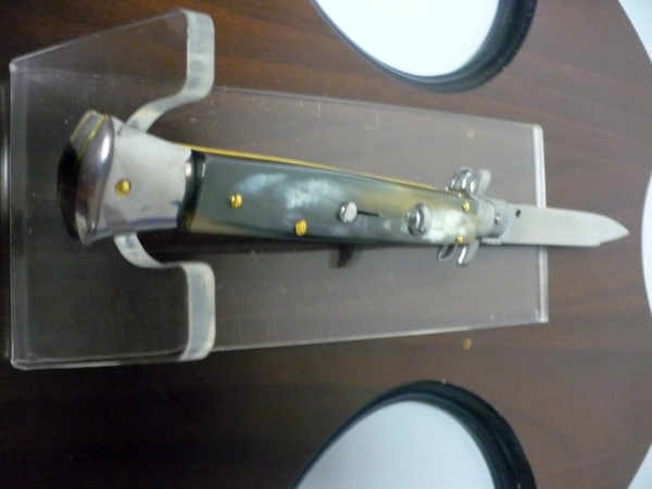 Italian stiletto - pugnale Frank Beltrame - 28 cm -corno di bufalo brasiliano , lama swedge-  FB 28/09B -3