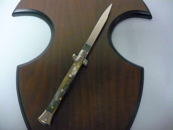 Italian stiletto - pugnale Frank Beltrame - 28 cm -corno di bufalo brasiliano , lama swedge-  FB 28/09B -3