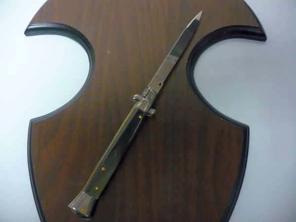 Italian stiletto - pugnale Frank Beltrame - 28 cm -corno di bufalo brasiliano , lama swedge-  FB 28/09B -3