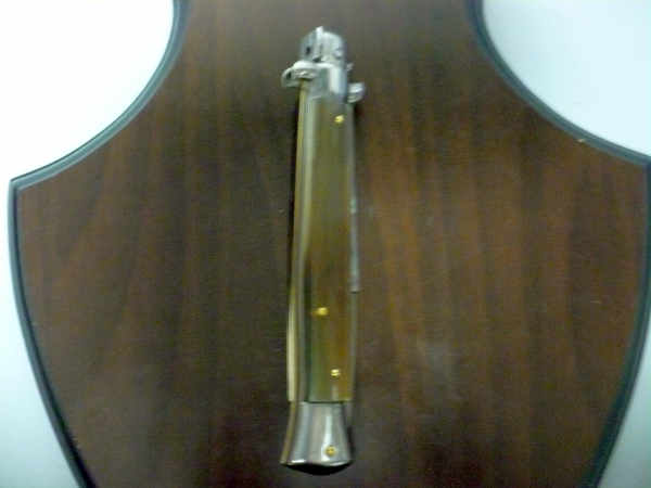 Frank Beltrame , italian stiletto , pugnale - 28 cm , corno di bufalo scuro,baionetta, modello FB 28/58B - 10