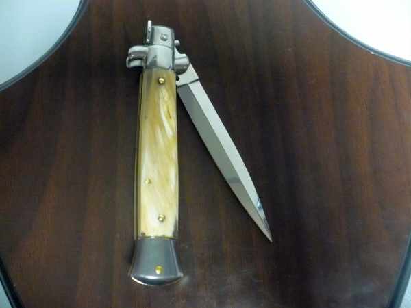 Italian stiletto - pugnale Frank Beltrame - 23 cm -corno di bufalo chiaro , lama dagger-  FB 23/48D -11