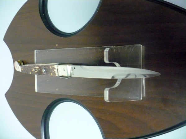 Siciliano, Picklock A.G.A. Campolin- sicilian fighting - italian stiletto 30 cm - corno di cervo / deer horn - 11