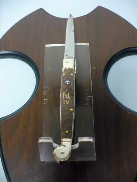 Siciliano, Picklock A.G.A. Campolin- sicilian fighting - italian stiletto 30 cm - corno di cervo / deer horn - 11