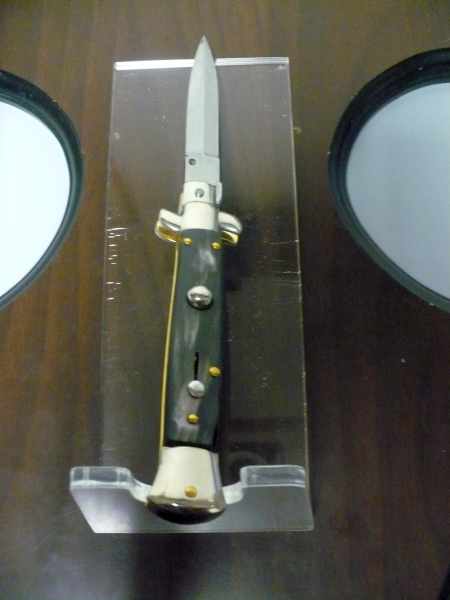 Picklock - Frank Beltrame - Italian stiletto -pugnale 23cm, lama dagger- corno di bufalo scuro FB  P23/58 - 12
