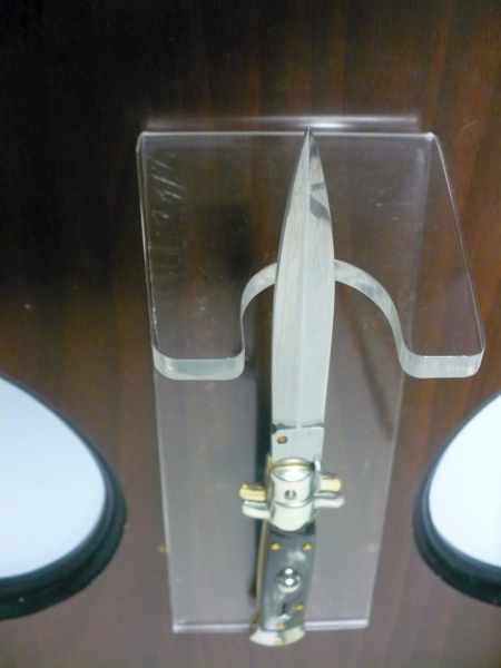 Picklock - Frank Beltrame - Italian stiletto -pugnale 23cm, lama dagger- corno di bufalo scuro FB  P23/58 - 12