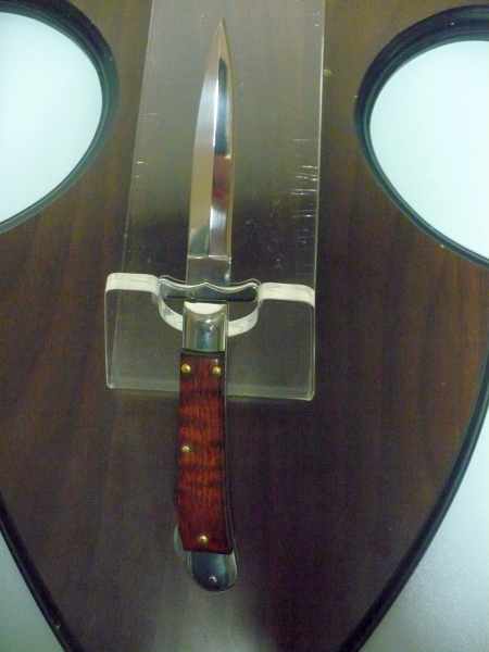 Swinguard Medici- italian stiletto, coltello a scatto, 18,50 cm - AKC World , lama dagger , legno di serpente / snake wood - 3