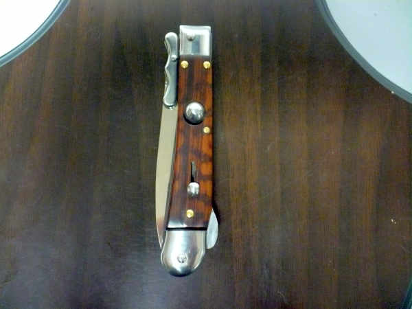Swinguard Medici- italian stiletto, coltello a scatto, 18,50 cm - AKC World , lama dagger , legno di serpente / snake wood - 3