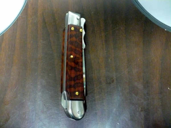 Swinguard Medici- italian stiletto, coltello a scatto, 18,50 cm - AKC World , lama dagger , legno di serpente / snake wood - 3