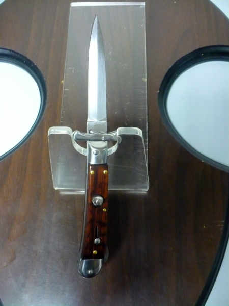 Swinguard Medici- italian stiletto, coltello a scatto, 18,50 cm - AKC World , lama dagger , legno di serpente / snake wood - 3