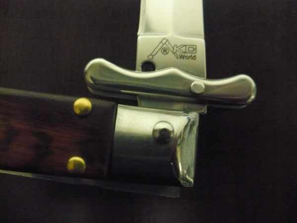 Swinguard Medici- italian stiletto, coltello a scatto, 18,50 cm - AKC World , lama dagger , legno di serpente / snake wood - 3