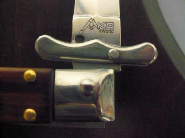 Swinguard Medici- italian stiletto, coltello a scatto, 18,50 cm - AKC World , lama dagger , legno di serpente / snake wood - 3