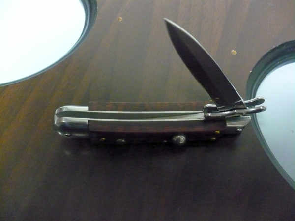 Swinguard Medici- italian stiletto, coltello a scatto, 18,50 cm - AKC World , lama dagger , legno di serpente / snake wood - 3