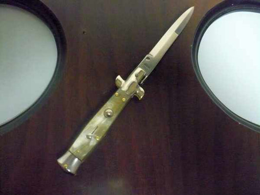 Picklock -Italian stiletto -pugnale 18cm- corno di bufalo - 3