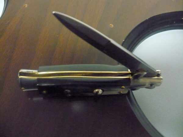 Picklock -Italian stiletto -pugnale 18cm- corno di bufalo - 1