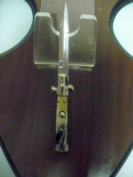 Picklock -Italian stiletto -pugnale 18cm- corno di bufalo - 2