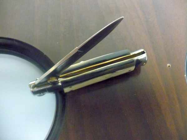 Picklock -Italian stiletto -pugnale 18cm- corno di bufalo - 2