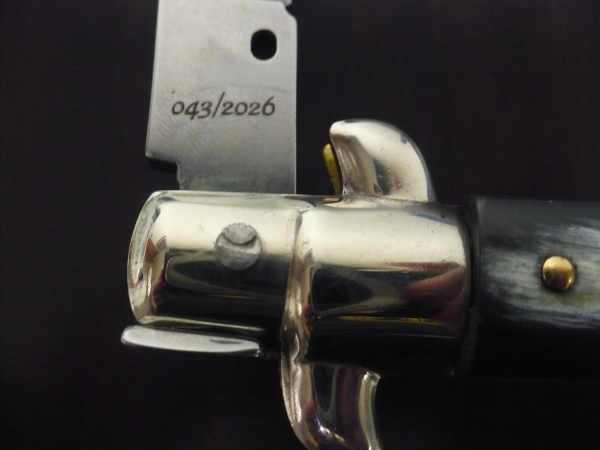 Picklock - Frank Beltrame - Italian stiletto -pugnale 28cm, lama baionetta- corno di bufalo brasiliano FB  P28/09 -1