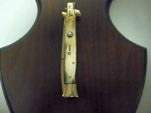 Picklock - Frank Beltrame - Italian stiletto -pugnale 28cm, lama baionetta- corno di bufalo brasiliano FB  P28/09 -1