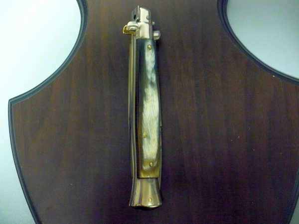 Picklock - Frank Beltrame - Italian stiletto -pugnale 28cm, lama baionetta- corno di bufalo brasiliano FB  P28/09 -1